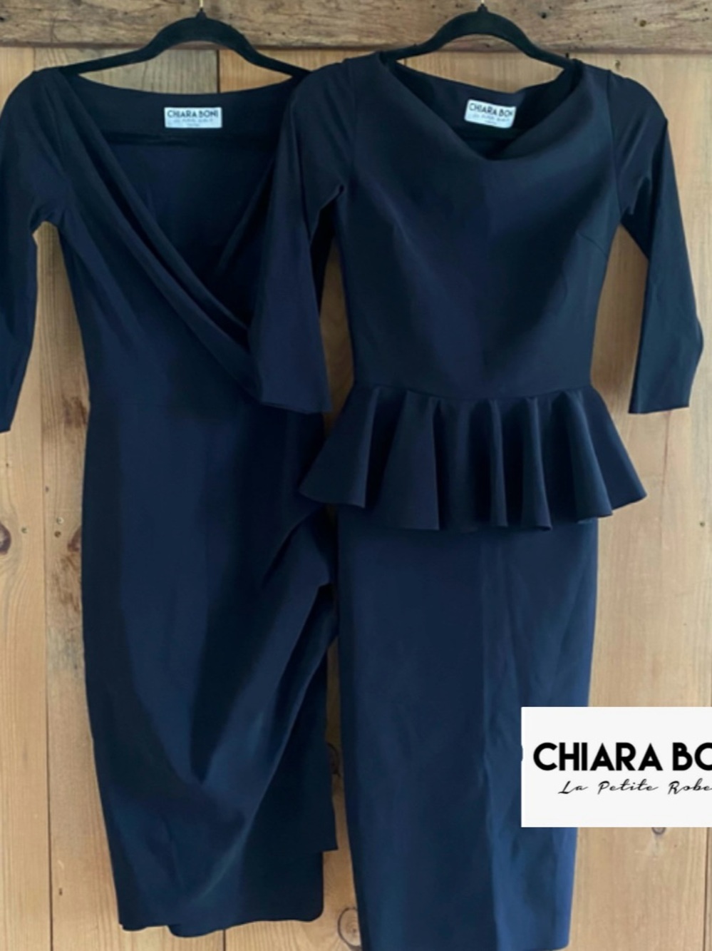 Two Chiara Boni Black Dresses (2) Size 2 & 4